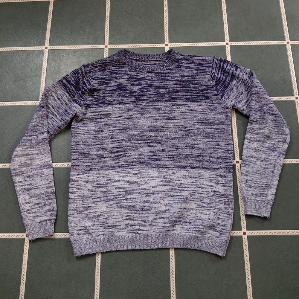 Men's Marled Purple Crewneck Sweater